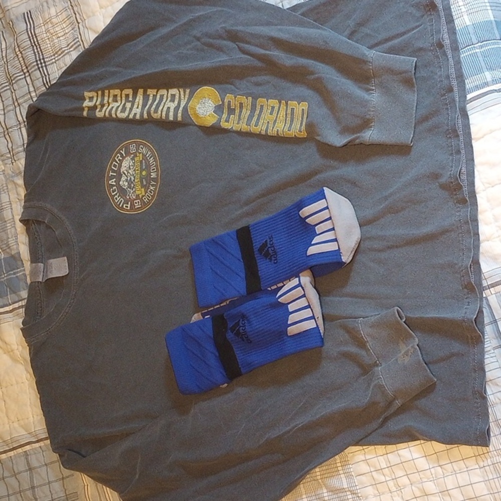 Purgatory LS shirt & Adidas socks